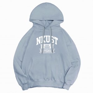 【預購至11/30止,12/24陸續出貨】NKUST冬日輕甜系落肩帽T_冰霜藍